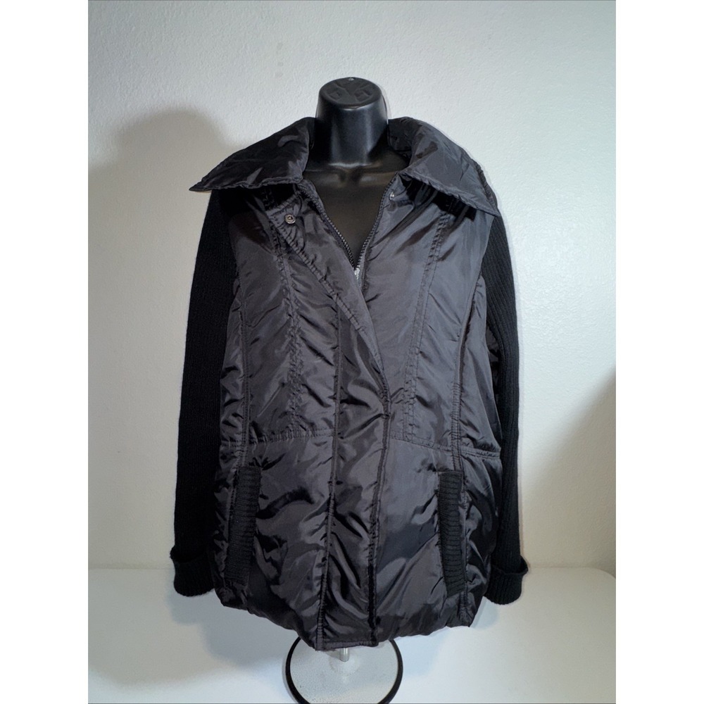 Dollhouse Women's Black Puffer Jacket Size 1X Plus size coat Cute Goth